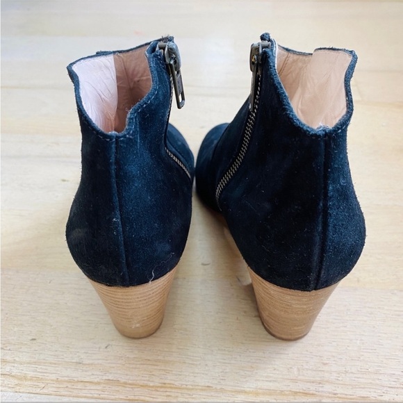 Club Monaco genuine suede heeled ankle booties - Picture 3 of 6